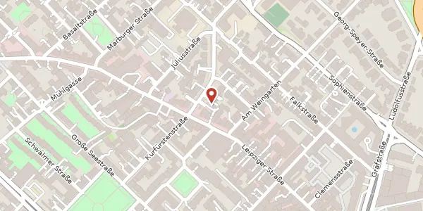 Karte der Umgebung von Markgrafenstr. 4, 60487 Frankfurt