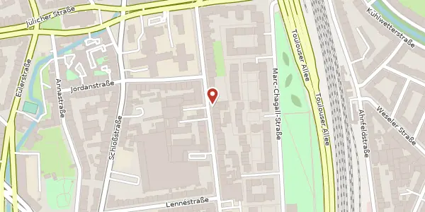 Karte der Umgebung von Tußmannstr. 95, 40477 Düsseldorf