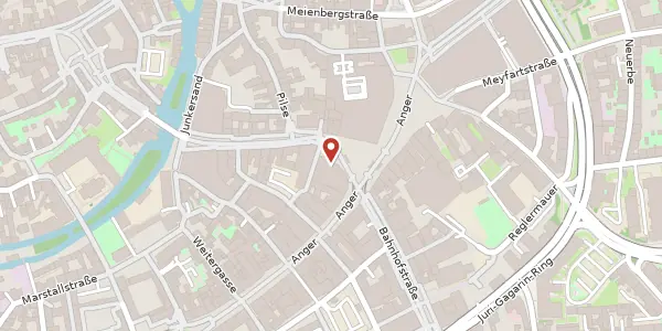 Karte der Umgebung von Anger 63, 99084 Erfurt