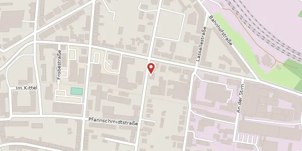 Karte der Umgebung von Thälmannstraße 32, 99974 Mühlhausen