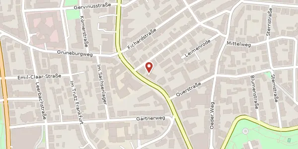 Karte der Umgebung von Eschersheimer Landstr. 36, 60322 Frankfurt