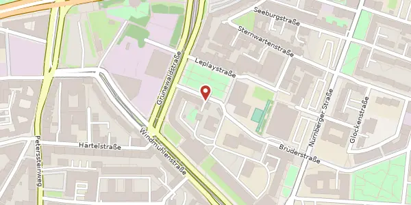 Karte der Umgebung von Brüderstraße 6, 04103 Leipzig