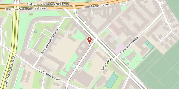 Karte der Umgebung von Friedrichsberger Straße 2, 10243 Berlin