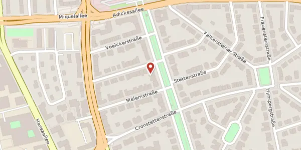 Karte der Umgebung von Eysseneckstr. 41, 60322 Frankfurt