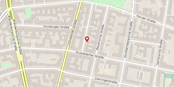 Karte der Umgebung von Bregenzer Straße 3, 10707 Berlin