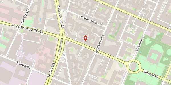 Karte der Umgebung von Brienner Str. 48, 80333 München