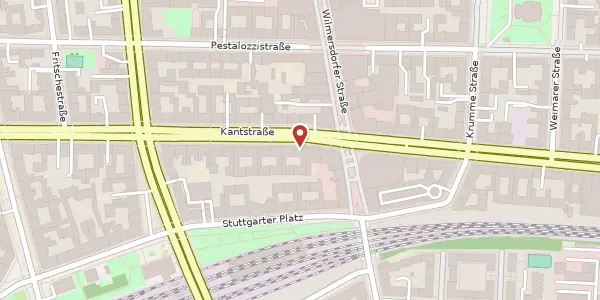 Karte der Umgebung von Kantstraße 110, 10627 Berlin