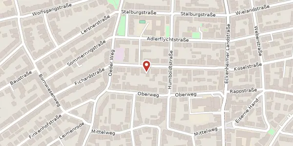 Karte der Umgebung von Hermannstr. 31, 60318 Frankfurt