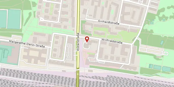 Karte der Umgebung von Winfriedstr. 11, 80639 München