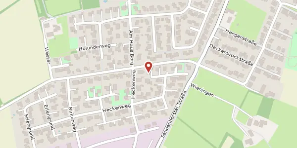 Karte der Umgebung von Schlehenweg 13, 48351 Everswinkel