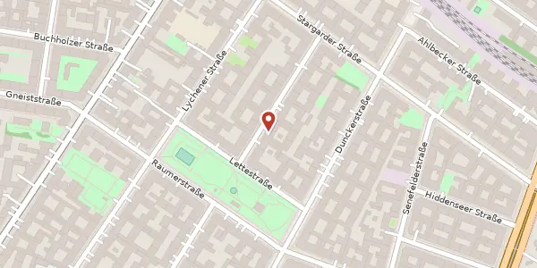 Karte der Umgebung von Schliemannstraße 16, 10437 Berlin