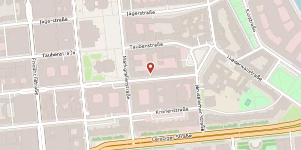 Karte der Umgebung von Anton-Wilhelm-Amo-Straße 42, 10117 Berlin