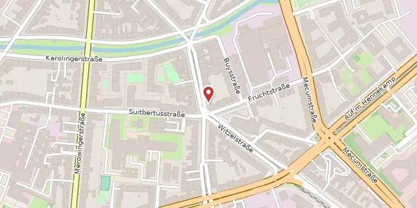 Karte der Umgebung von Brunnenstr. 62, 40223 Düsseldorf