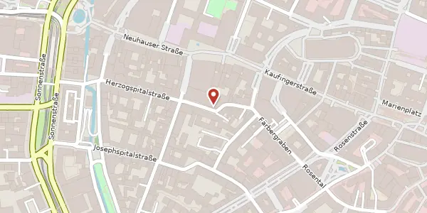 Karte der Umgebung von Altheimer Eck 12, 80331 München