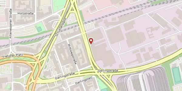 Karte der Umgebung von Goldschmidtstr. 100, 45127 Essen