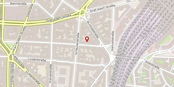 Karte der Umgebung von Adersstr. 92, 40215 Düsseldorf