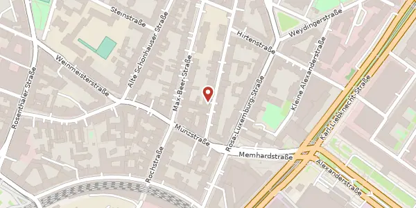 Karte der Umgebung von Almstadtstraße 9/11, 10119 Berlin