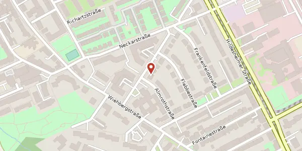 Karte der Umgebung von Kastanienallee 31/33, 30519 Hannover