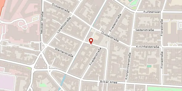 Karte der Umgebung von Bürgerstr. 6, 40219 Düsseldorf