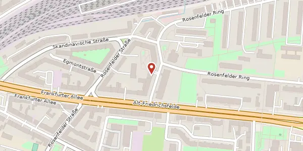 Karte der Umgebung von Löwenberger Straße 5, 10315 Berlin
