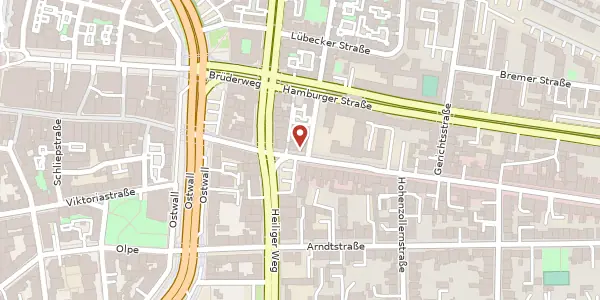 Karte der Umgebung von Kaiserstr. 24, 44135 Dortmund