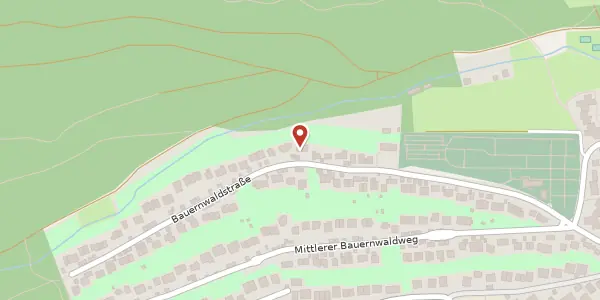 Karte der Umgebung von Bauernwaldstraße 96, 70195 Stuttgart