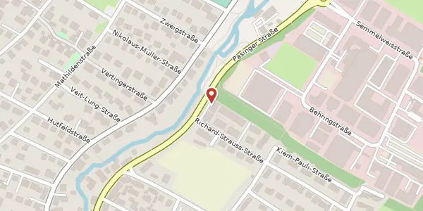 Karte der Umgebung von Pasinger Str. 56 a, 82152 Planegg
