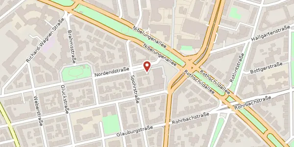 Karte der Umgebung von Nordendstr. 9, 60318 Frankfurt