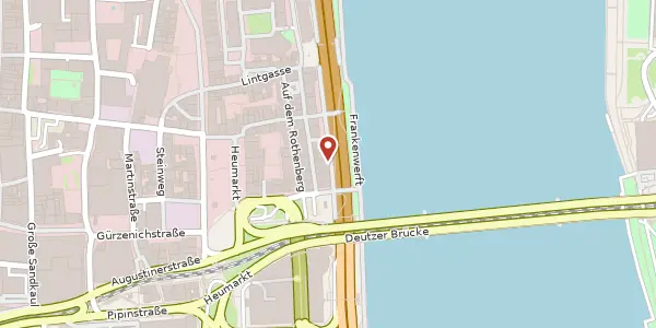 Karte der Umgebung von Frankenwerft 5, 50667 Köln