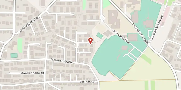 Karte der Umgebung von Wiesenäckerstraße 22, 70619 Stuttgart