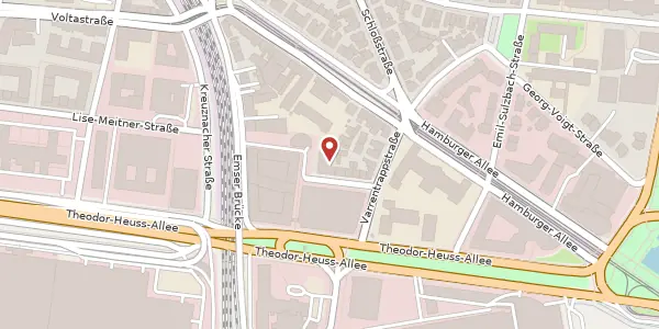 Karte der Umgebung von Hermann-Wendel-Str. 10, 60486 Frankfurt