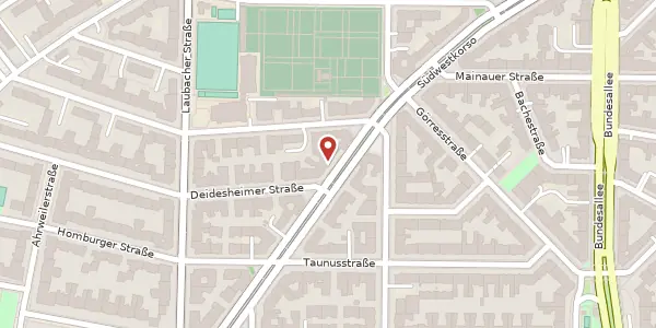 Karte der Umgebung von Südwestkorso 11, 12161 Berlin