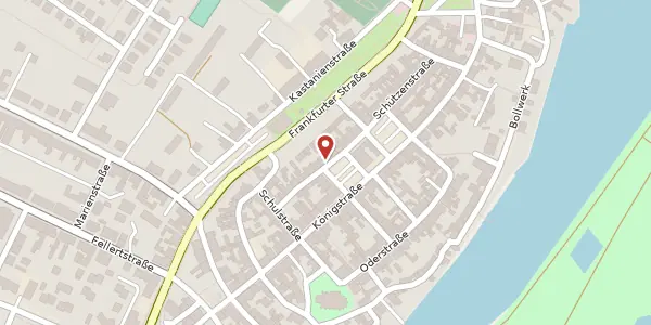 Karte der Umgebung von Schützenstraße 10, 15890 Eisenhüttenstadt