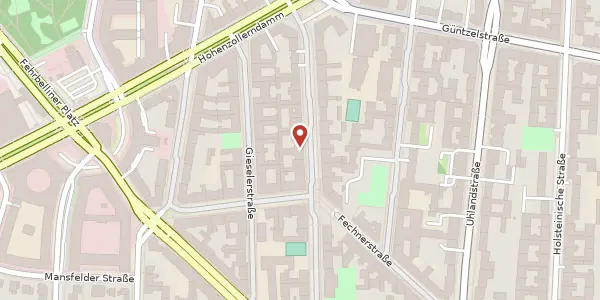 Karte der Umgebung von Sigmaringer Straße 26, 10713 Berlin