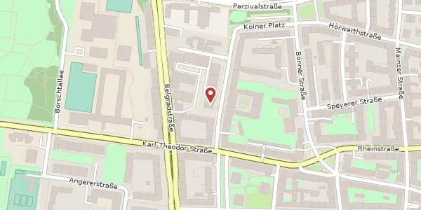 Karte der Umgebung von Düsseldorferstr. 7, 80804 München