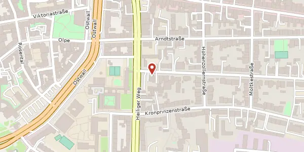 Karte der Umgebung von Prinz-Friedrich-Karl-Str. 3, 44135 Dortmund