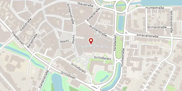 Karte der Umgebung von Schloßplatz 3, 26122 Oldenburg