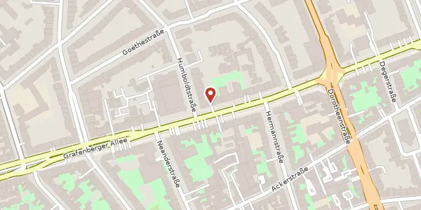 Karte der Umgebung von Grafenberger Allee 104, 40237 Düsseldorf