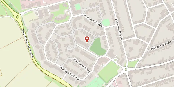 Karte der Umgebung von Badenweiler Str. 23, 68239 Mannheim