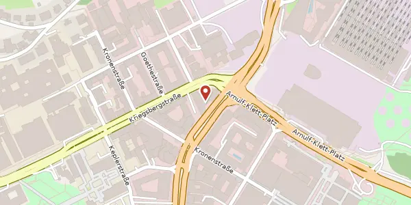 Karte der Umgebung von Friedrichstraße 6, 70173 Stuttgart