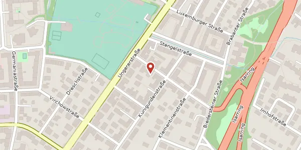 Karte der Umgebung von Gundelindenstr. 4, 80805 München