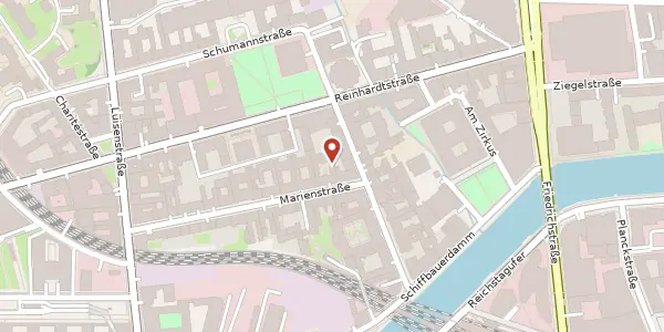 Karte der Umgebung von Marienstraße 19-20, 10117 Berlin