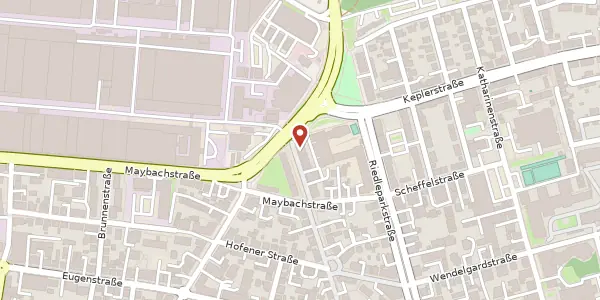 Karte der Umgebung von Ernst-Lehmann-Straße 26, 88045 Friedrichshafen