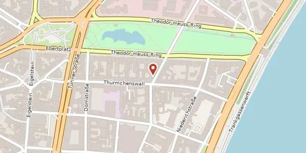 Karte der Umgebung von Clever Straße 3, 50668 Köln