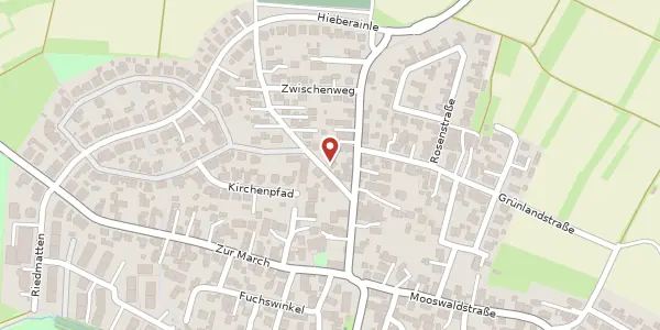 Karte der Umgebung von Nimbergstraße 2, 79108 Freiburg im Breisgau