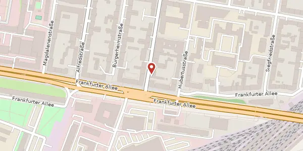 Karte der Umgebung von Atzpodienstraße 1, 10365 Berlin