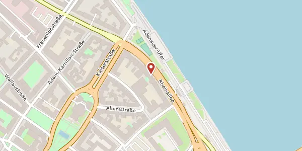 Karte der Umgebung von Rheinalle 3a, 55116 Mainz