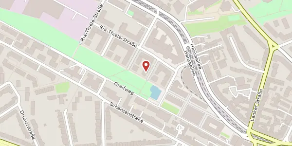 Karte der Umgebung von Ria-Thiele-Str. 9, 40549 Düsseldorf
