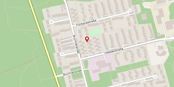 Karte der Umgebung von Hebbelstr. 13, 55127 Mainz