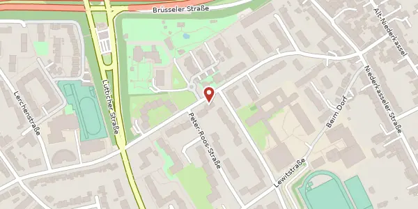 Karte der Umgebung von Niederkasseler Kirchweg 87, 40547 Düsseldorf